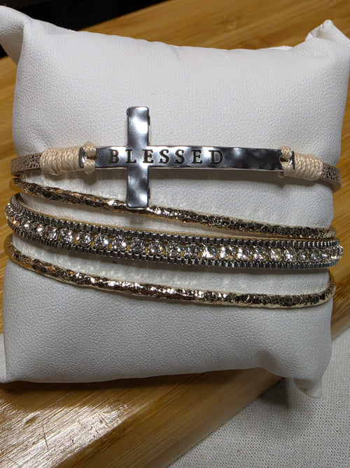 Blessed Cross Wrap Bracelet