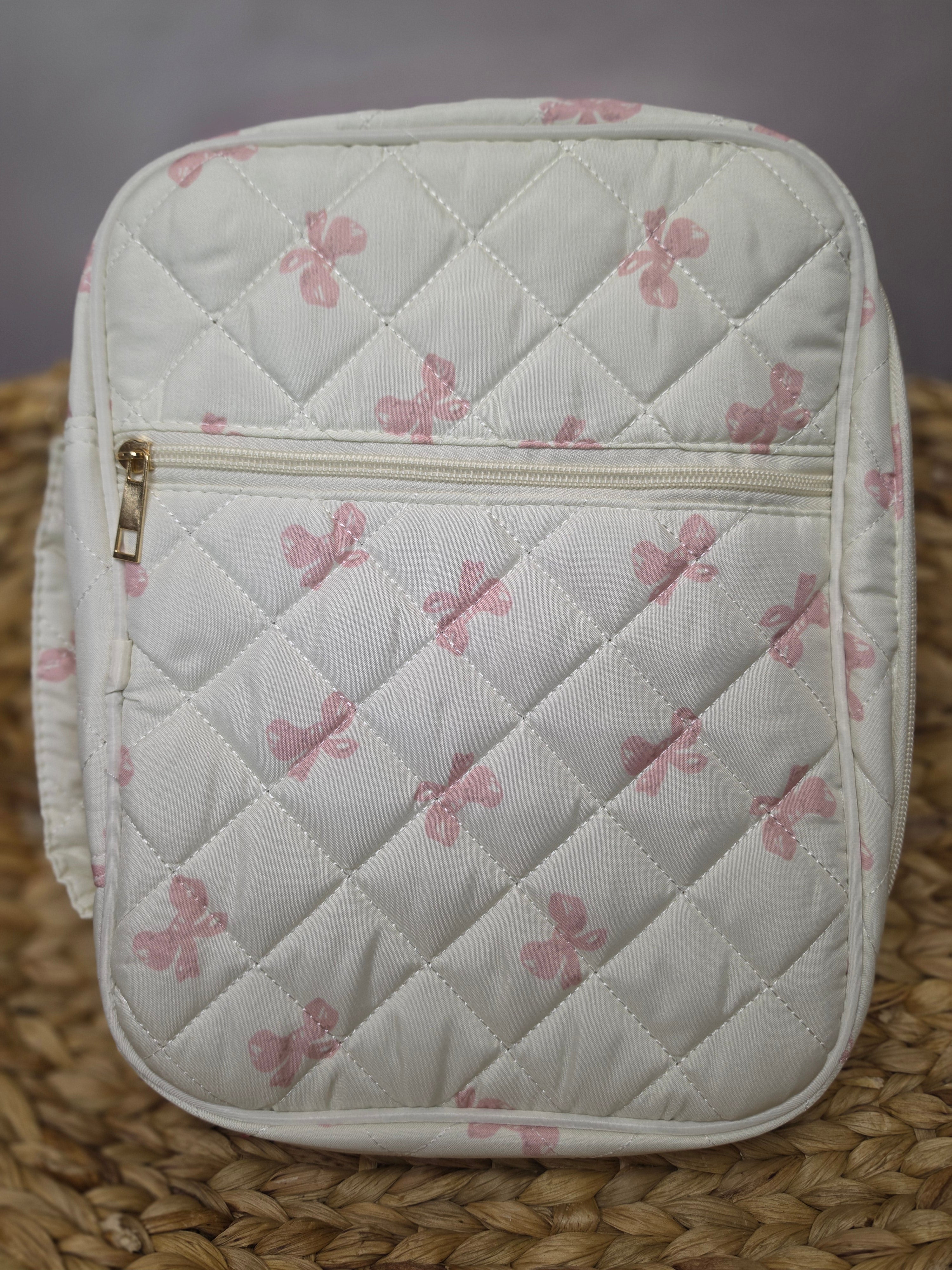 Quilted Bible Bag – Bow & Floral Prints