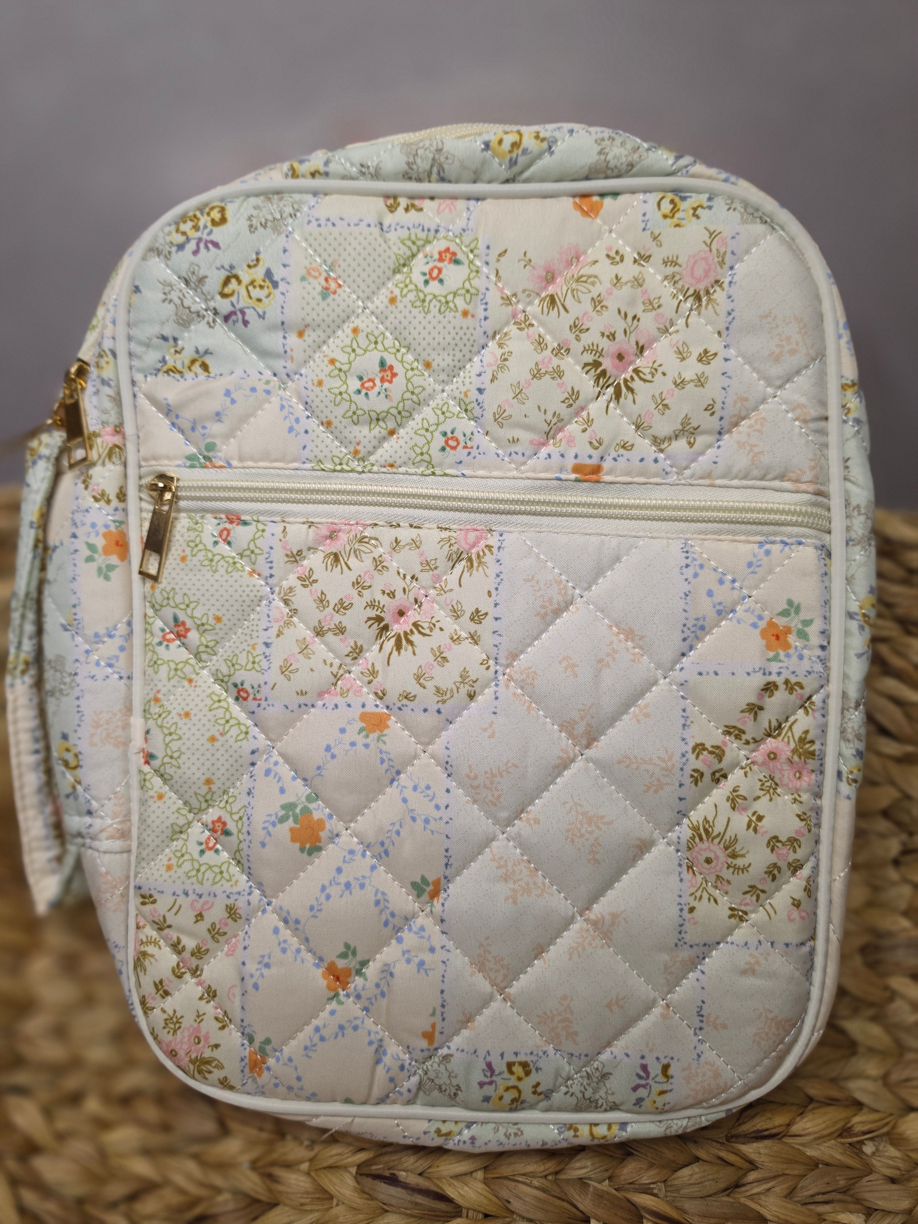 Quilted Bible Bag – Bow & Floral Prints