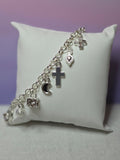 Silver Multi-Charm Bracelet