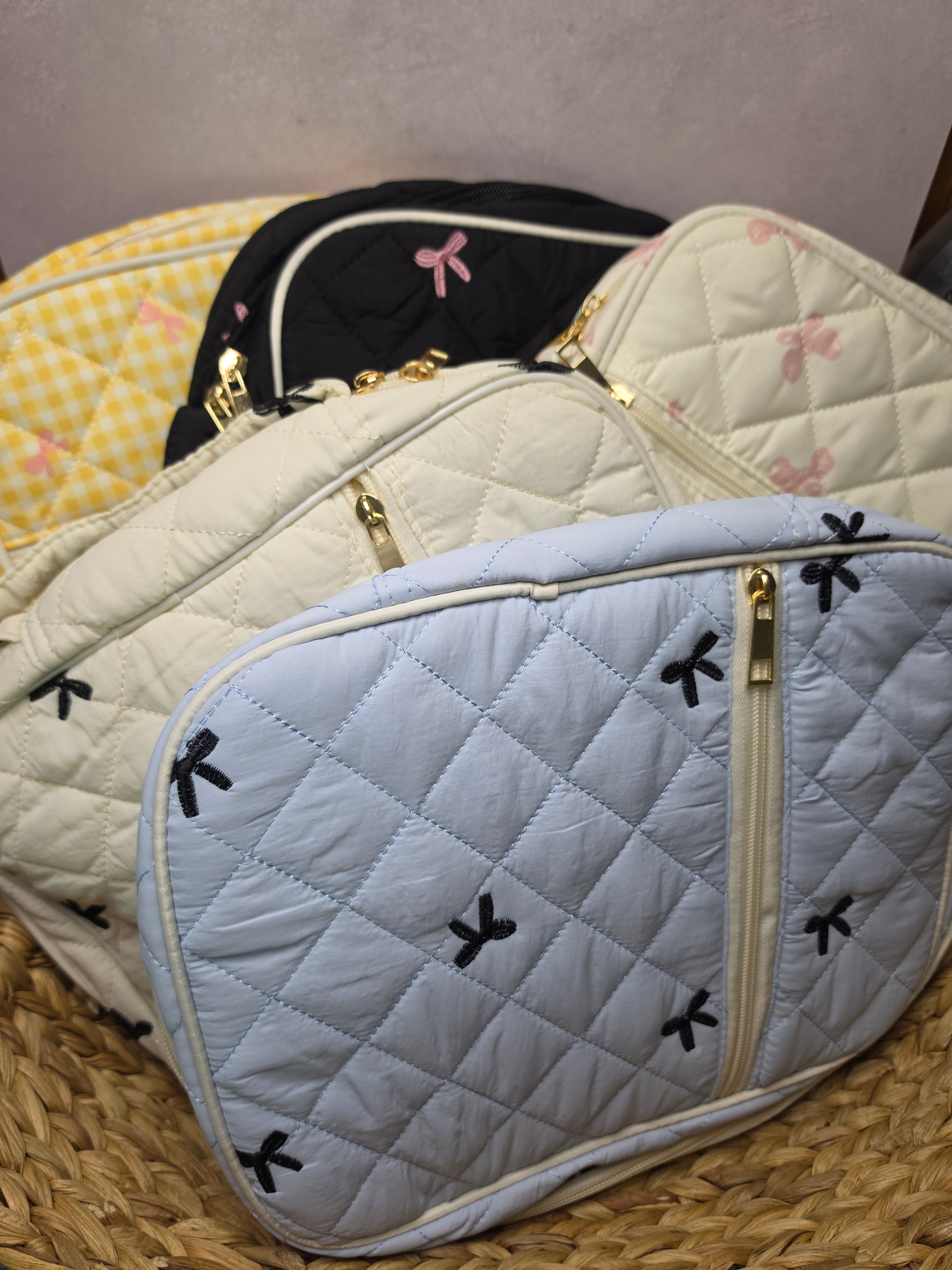 Quilted Bible Bag – Bow & Floral Prints